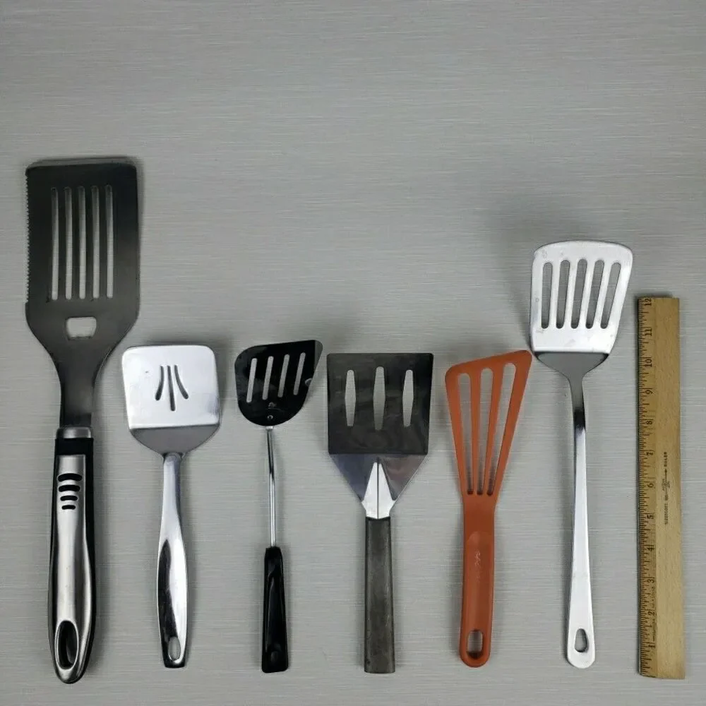 Mix Lot of 12 Cooking Serving Baking Utensils Spatula Ladle Masher Strainer